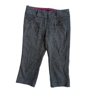 bebe wool gray capri pants size 2